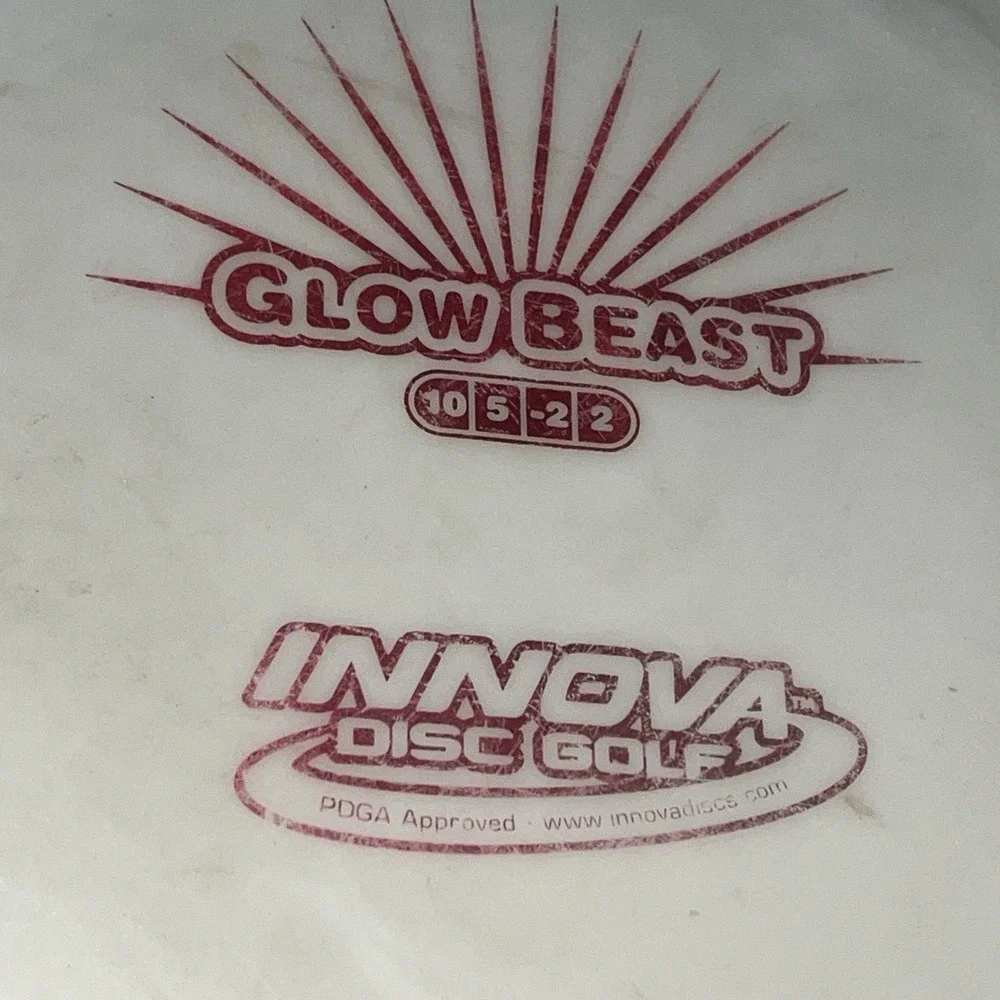 Innova Disc Golf Glow DX Beast Disc Gently Used 171 G (slightly Warped)‎ Rare